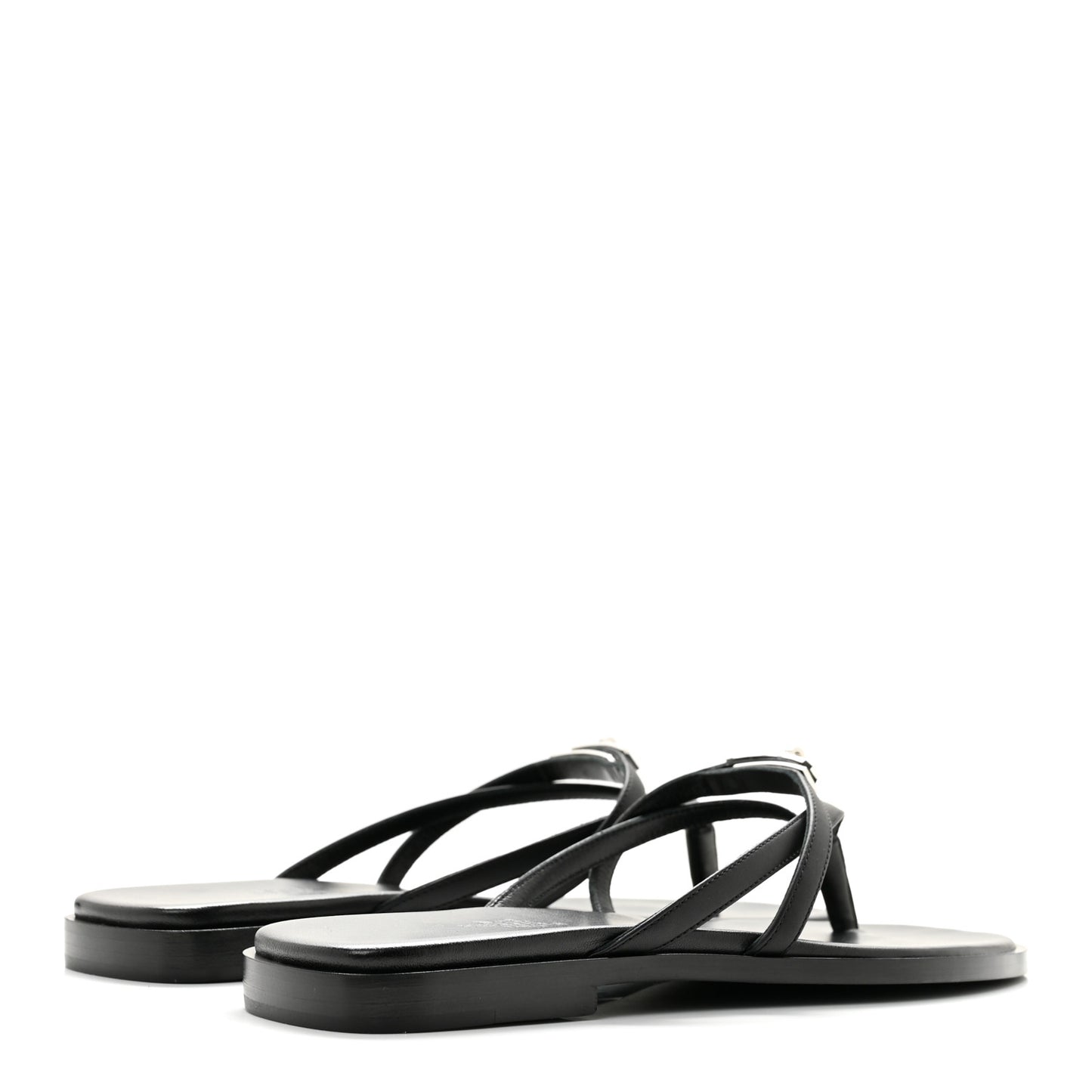 Calfskin Miss Sandals 37 Black