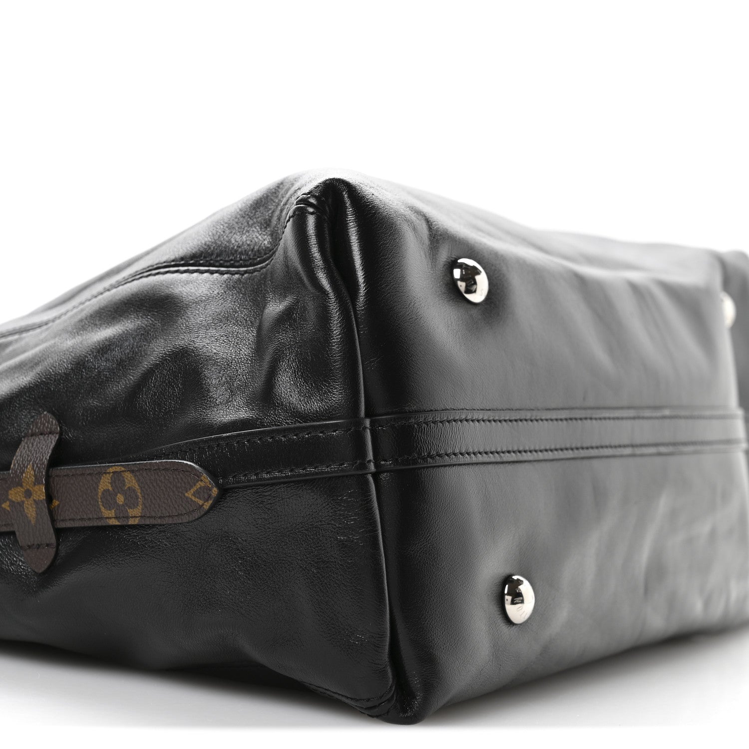 Louis Vuitton Lambskin CarryAll Vibe MM Black 9 of 10