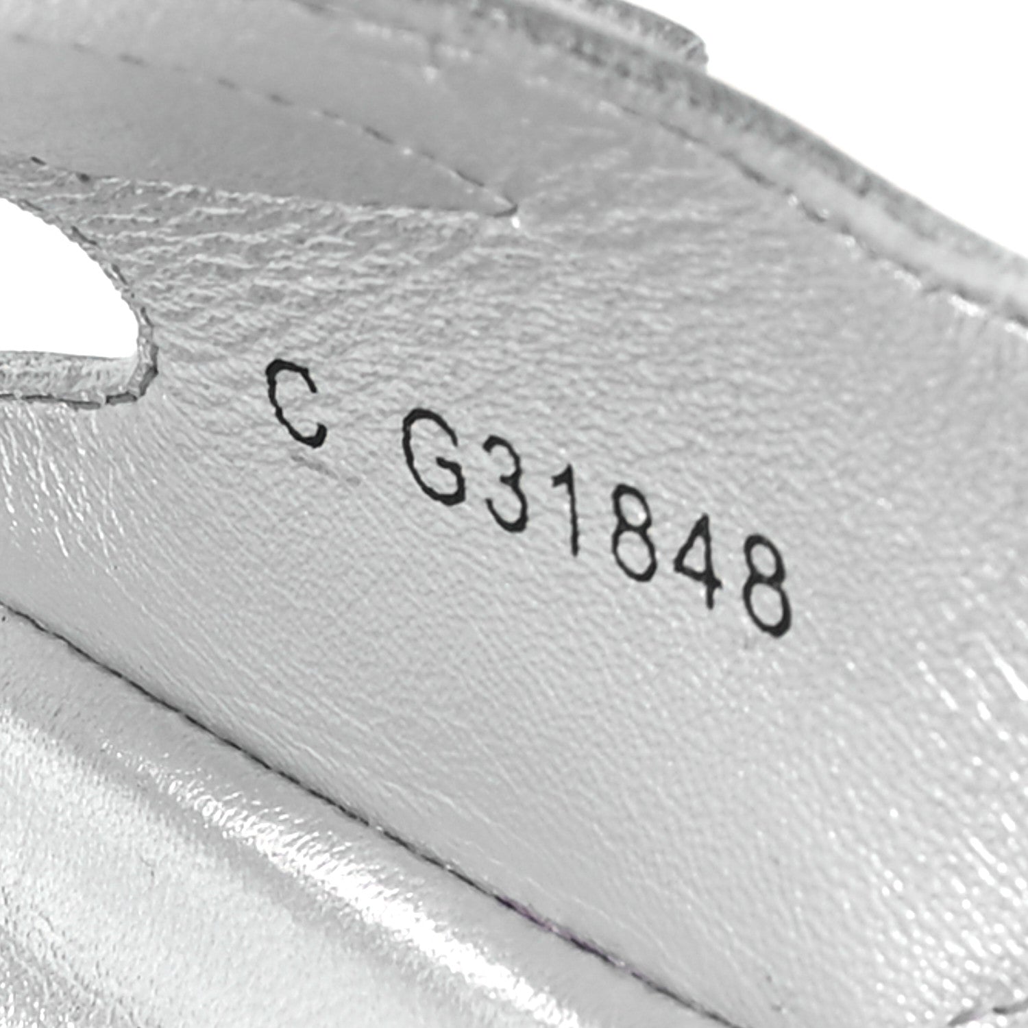Chanel Iridescent Patent Calfskin Velcro Dad Sandals 39 Silver 8 of 9