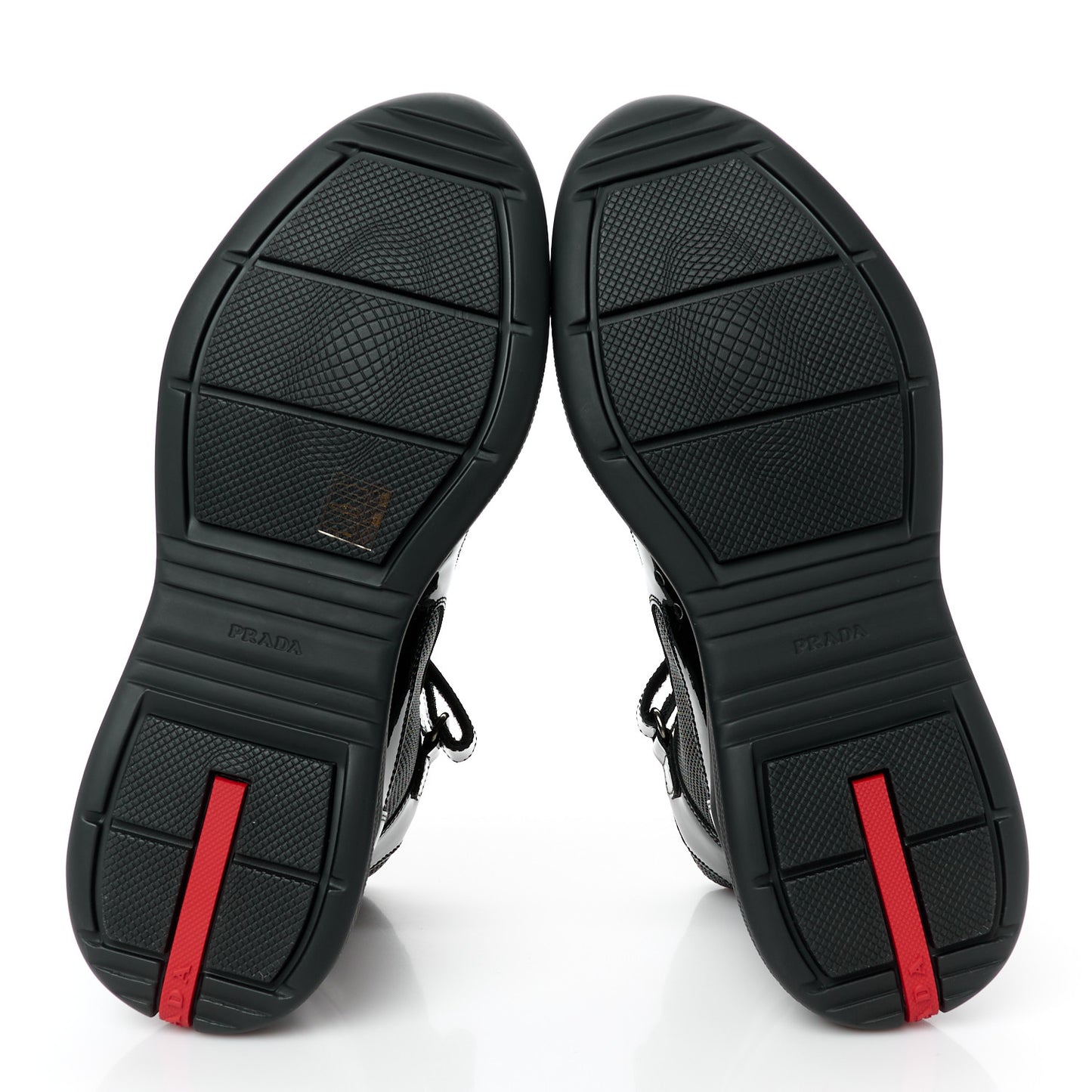 Patent Technical Fabric Mens America's Cup High Top Sneakers 8.5 Black