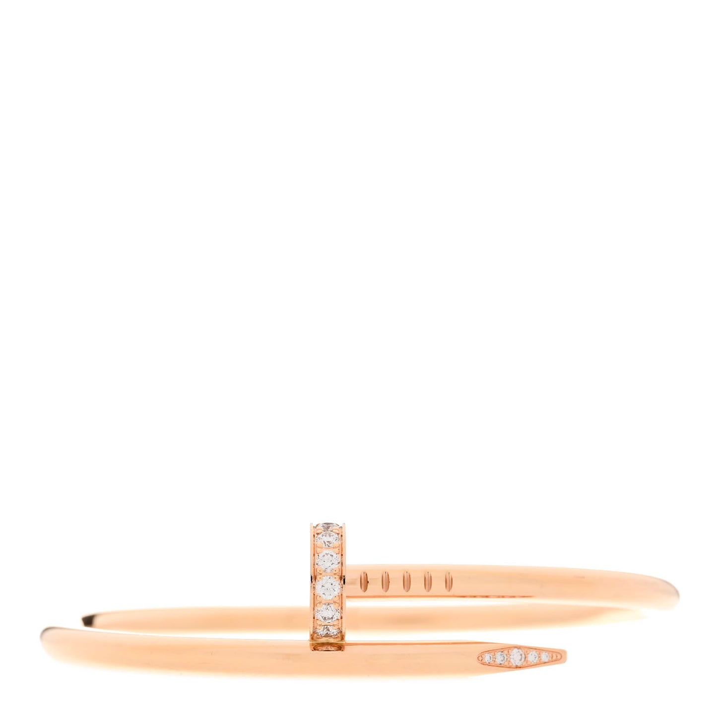 18K Pink Gold Diamond Juste Un Clou Bracelet 16