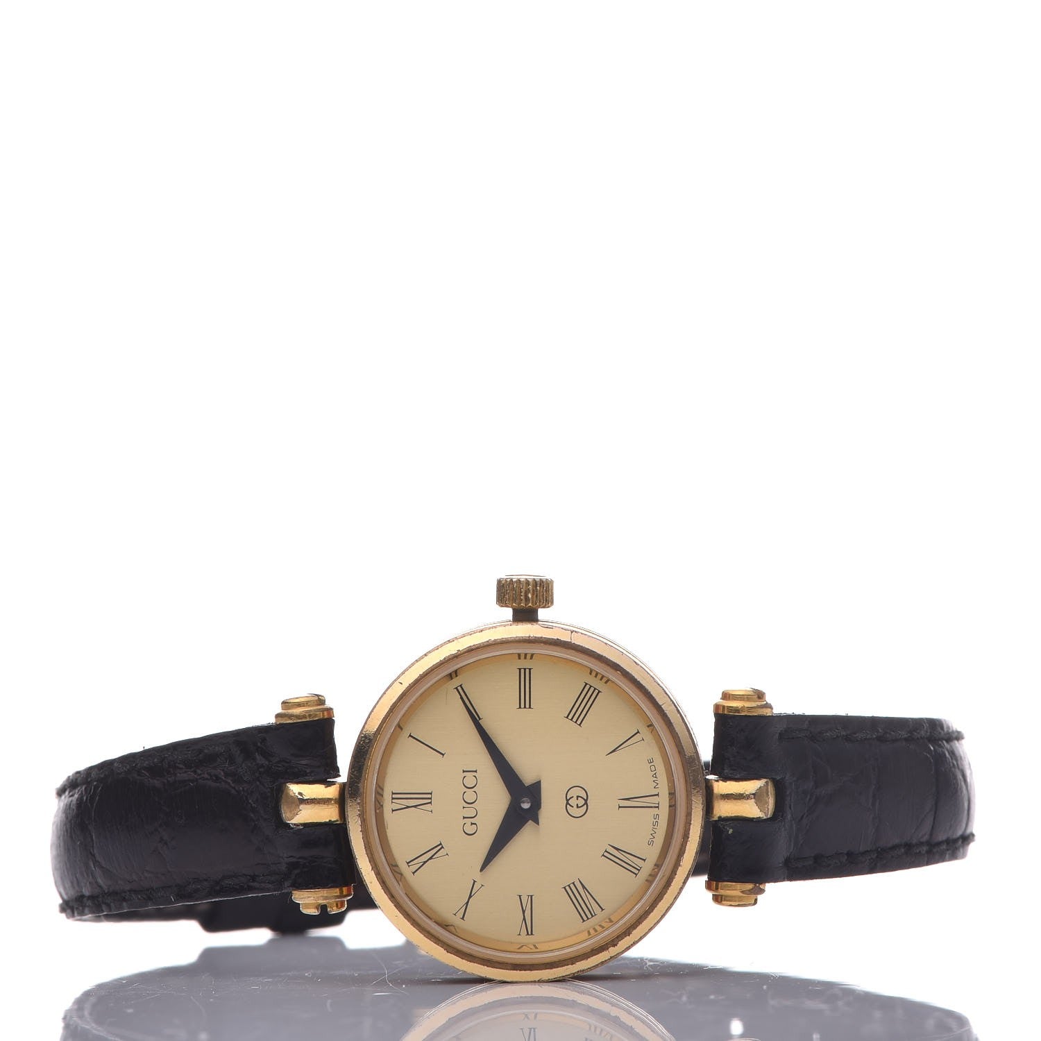 Gucci Stainless Steel Calfskin 21mm 2000L Quartz Watch 4 of 11