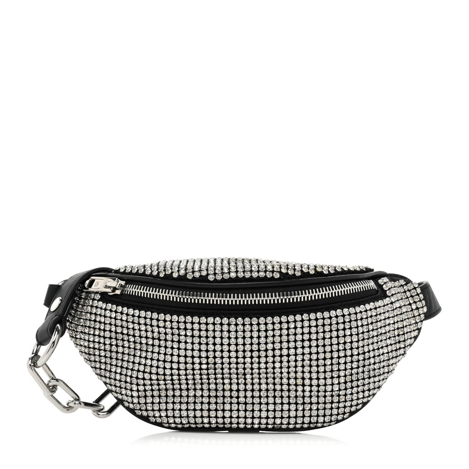 Alexander Wang Rhinestone Mesh Mini Attica Belt Bag Black 1 of 11