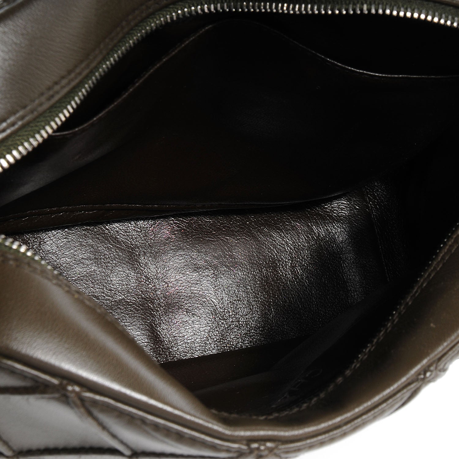 Chanel Lambskin Diamond Stitch Shoulder Bag Olive 5 of 8