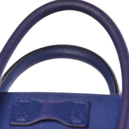 Celine Drummed Calfskin Nano Luggage Indigo 24 of 26