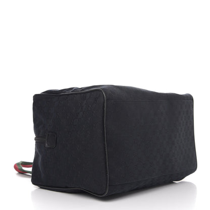 Gucci GG Monogram Web Medium Collapsible Carry On Duffle Black 3 of 13
