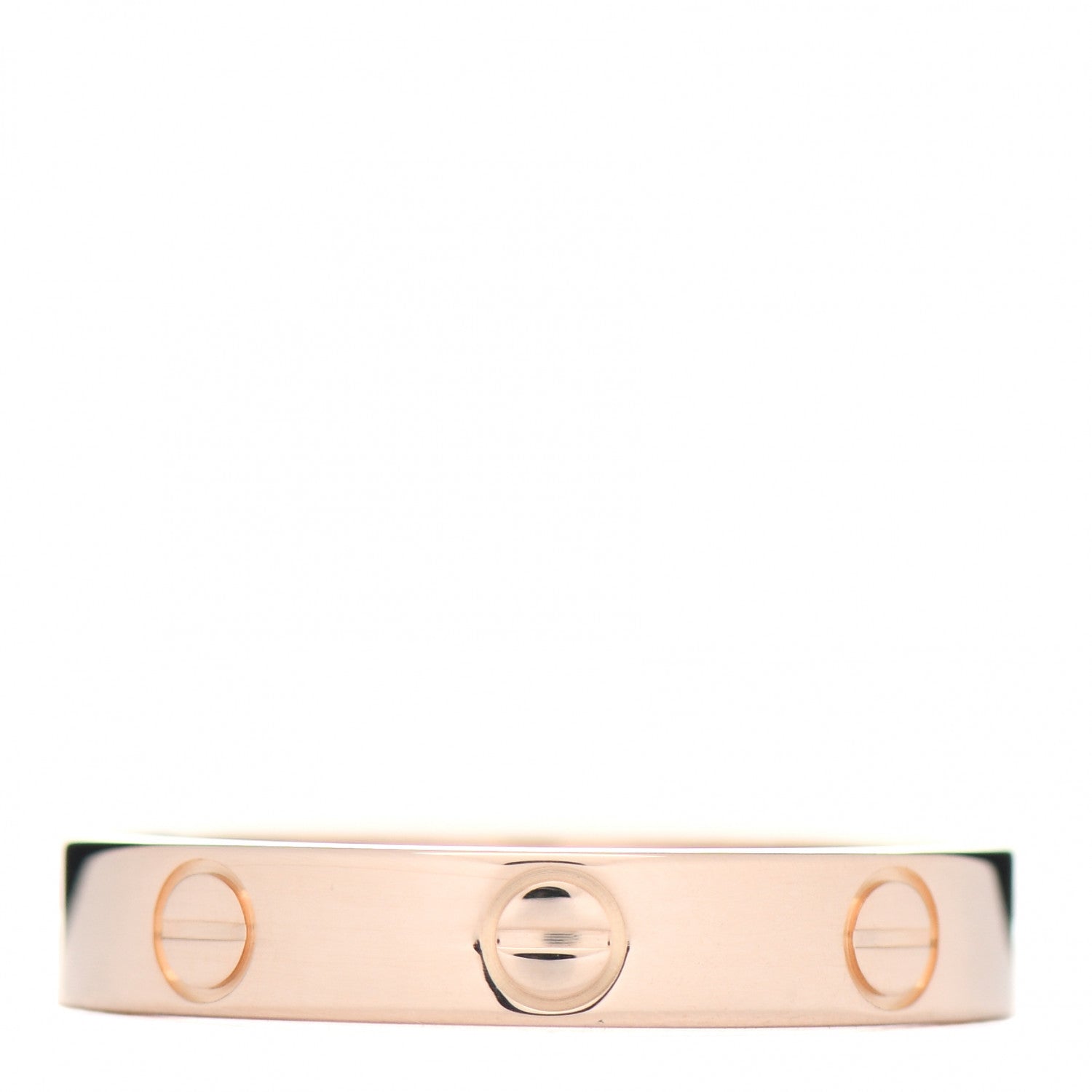 Cartier 18K Pink Gold 3.5mm LOVE Wedding Band Ring 55 7.25 1 of 5
