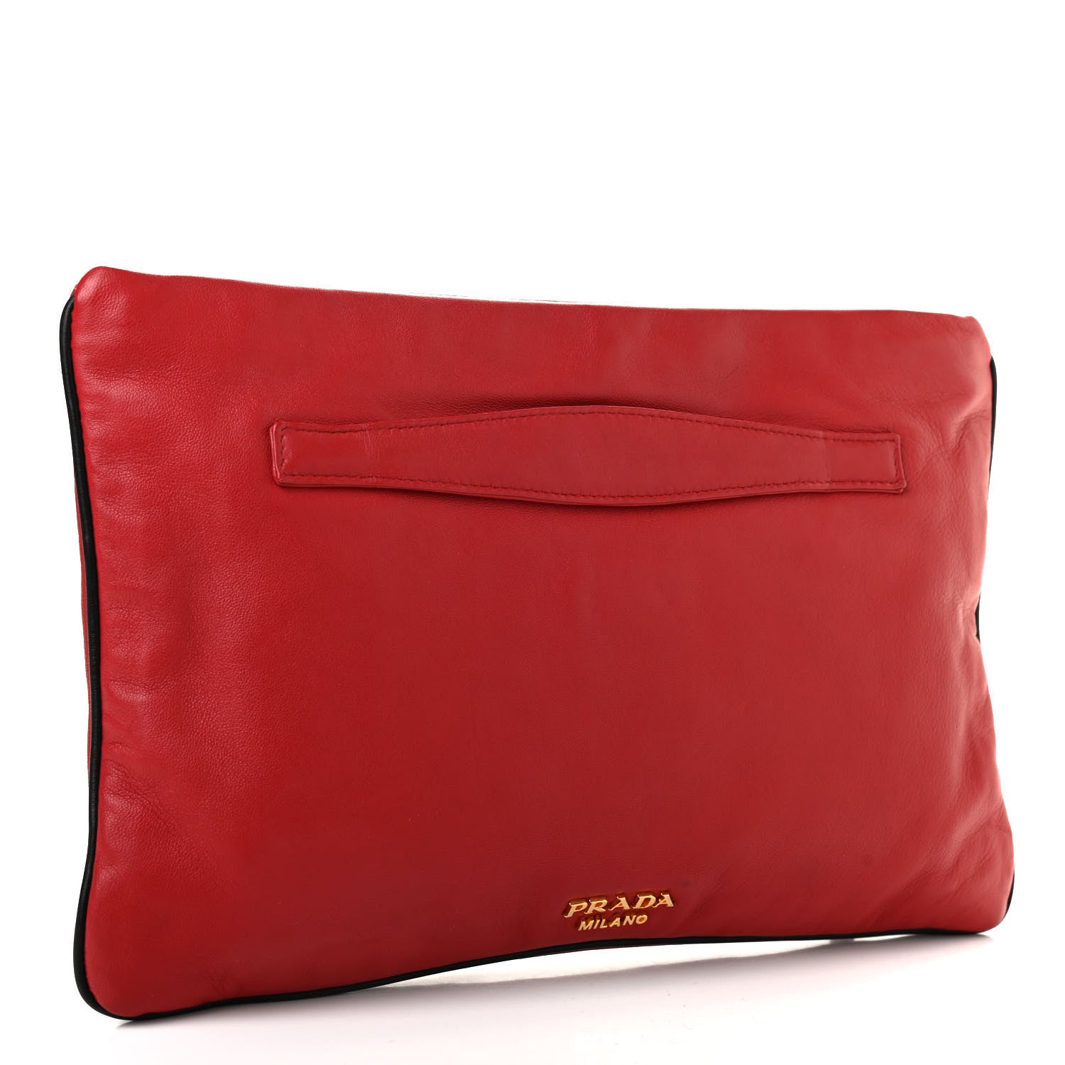 Prada Nappa Zip Pouch Fuoco 3 of 14