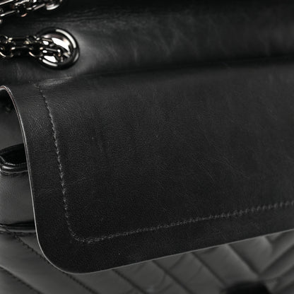 Chanel Aged Calfskin Chevron Quilted 2.55 Reissue 226 So Black 11 of 11