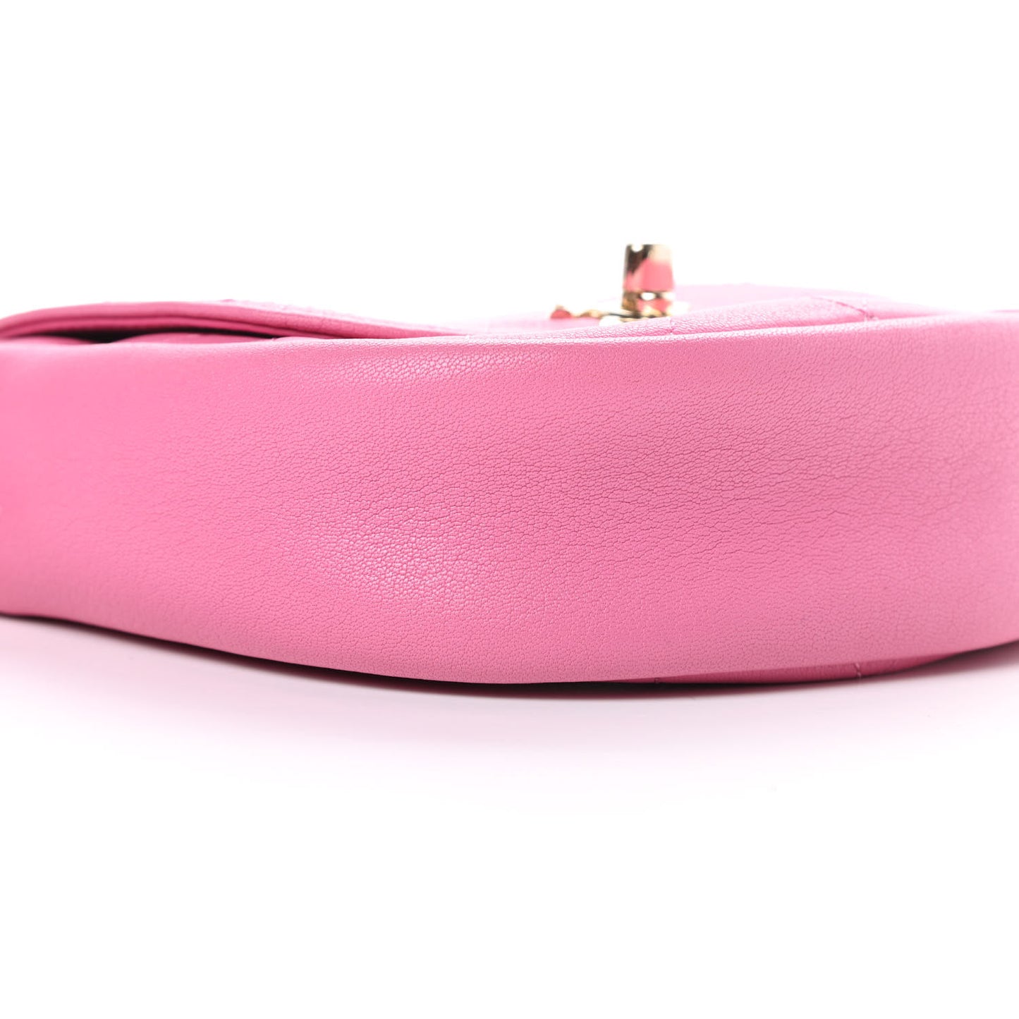 Goatskin Stitched Casual Trip Messenger Flap Pink