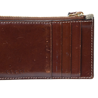 Gucci GG Supreme Monogram Coin Case Card Holder Brown 6 of 8
