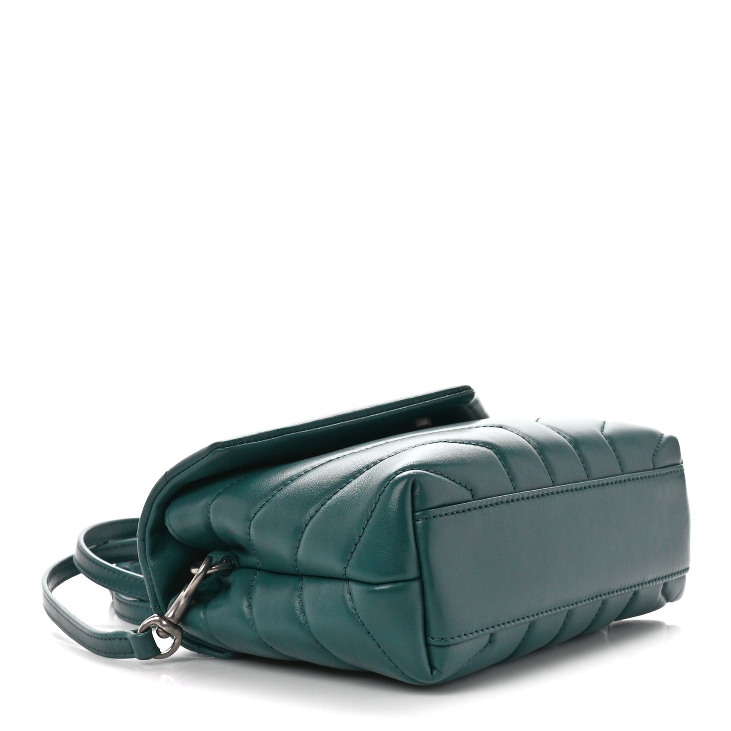 Calfskin Y Quilted Monogram Toy Loulou Satchel Dark Turquoise
