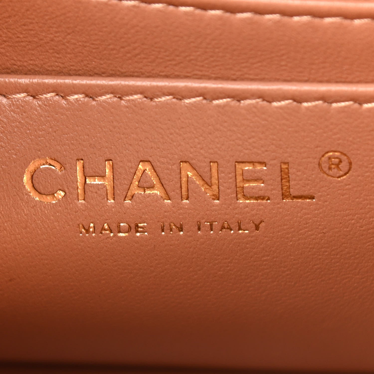 Chanel Lambskin Quilted Mini Rectangular Flap Brown 5 of 10