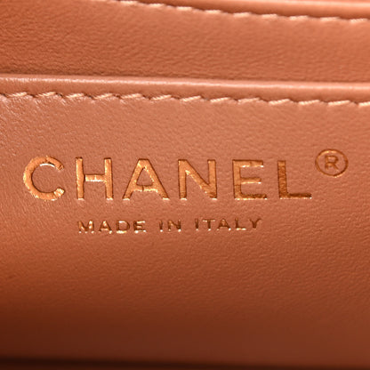 Chanel Lambskin Quilted Mini Rectangular Flap Brown 5 of 10