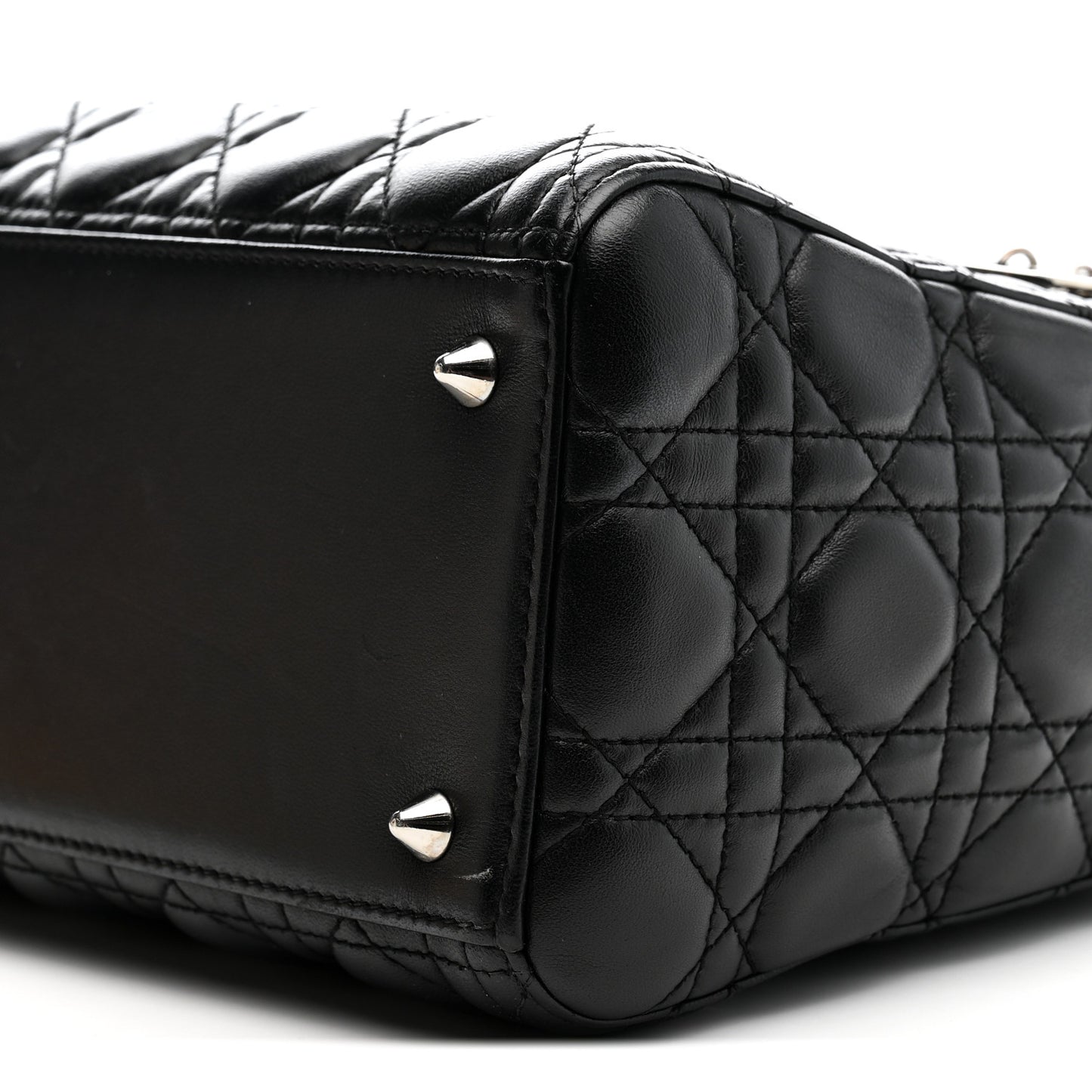 Lambskin Cannage Medium Lady Dior Black