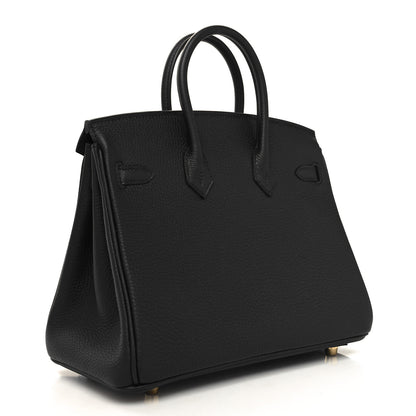 Hermes Togo Birkin 25 Black 3 of 11