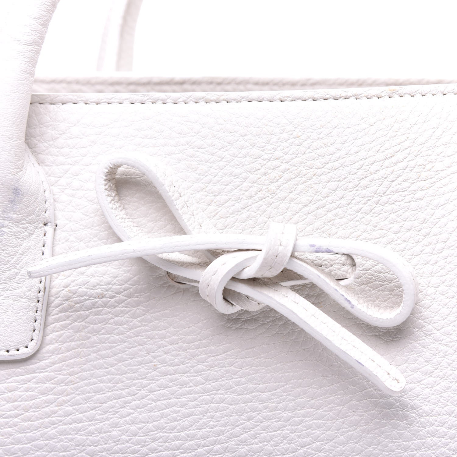 Mansur Gavriel Tumbled Calfskin Large Sun Bag White 9 of 10