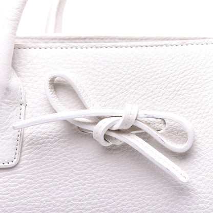 Mansur Gavriel Tumbled Calfskin Large Sun Bag White 9 of 10
