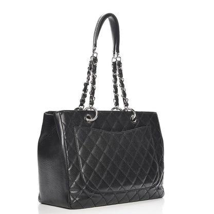 Chanel Caviar Quilted Grand Shopping Tote GST Black 3 of 7