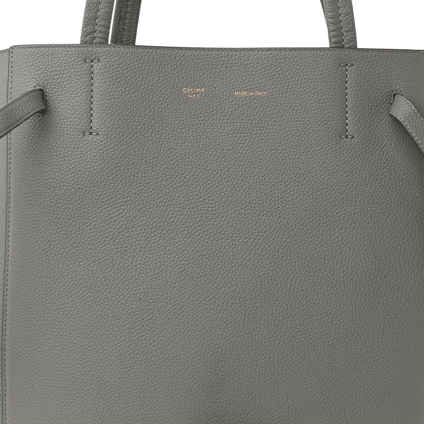 Soft Grained Calfskin Small Belt Cabas Phantom Grey
