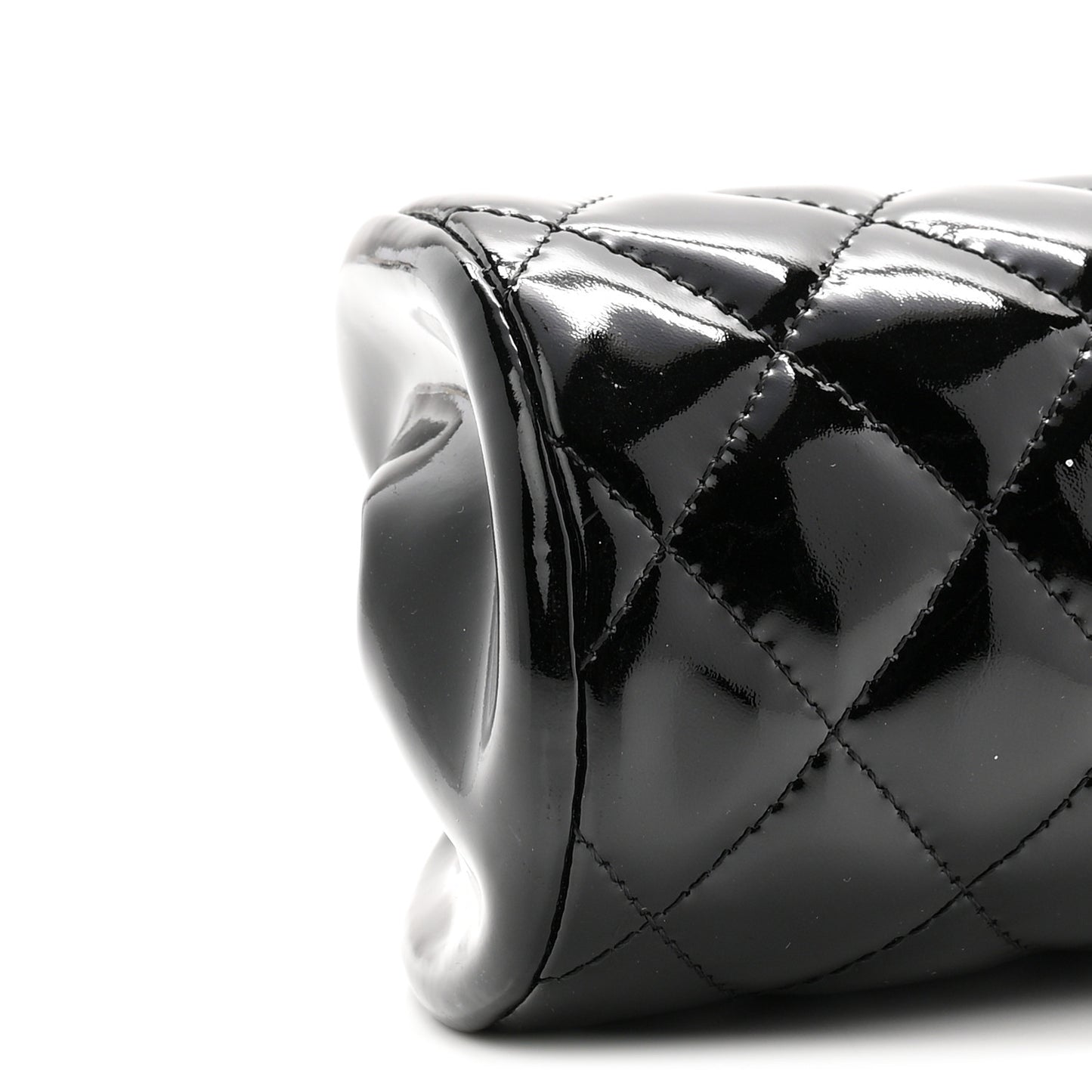 Patent Quilted Timeless Clutch Black