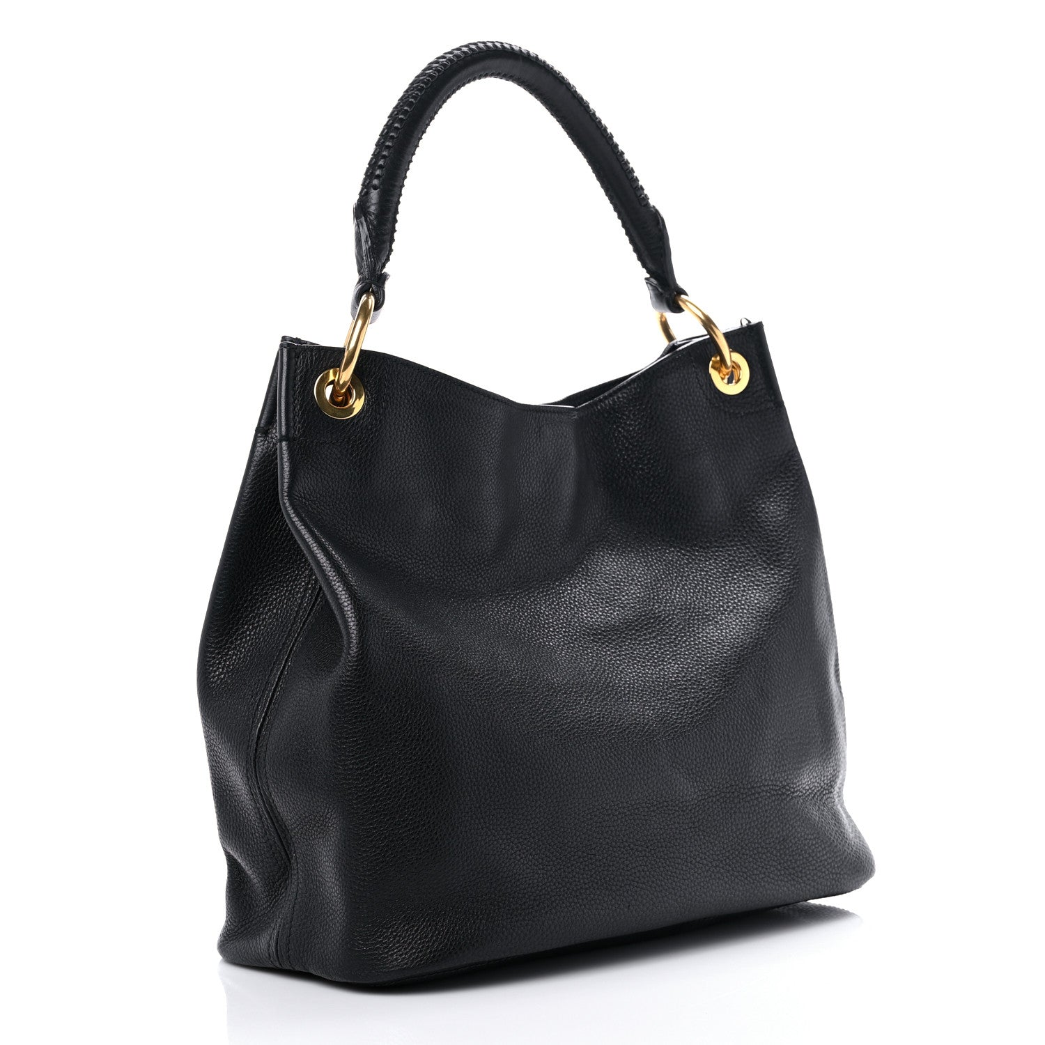 Prada Vitello Daino Hobo Black 2 of 10