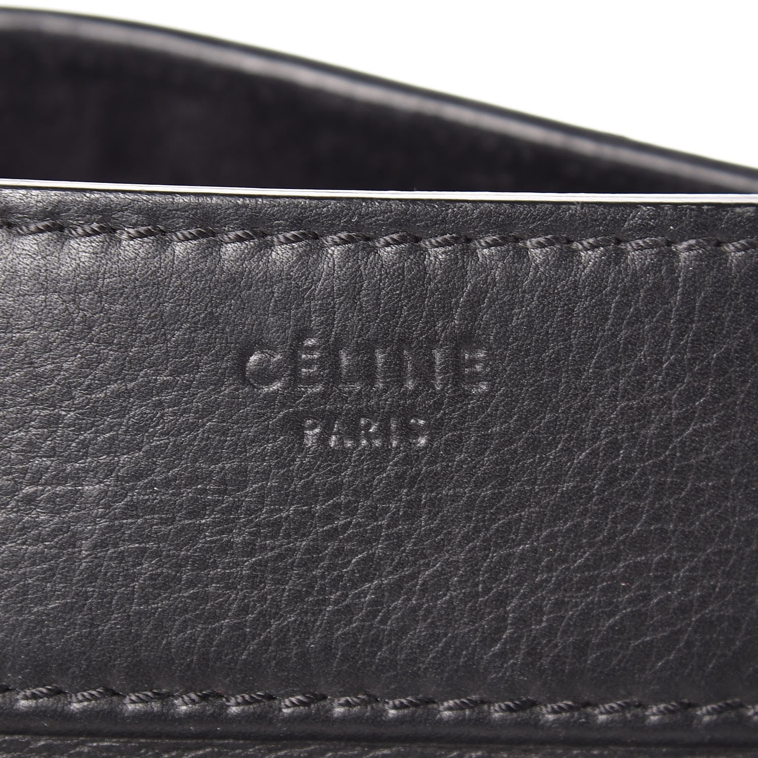 Celine Supple Calfskin Medium Phantom Luggage Black 6 of 12