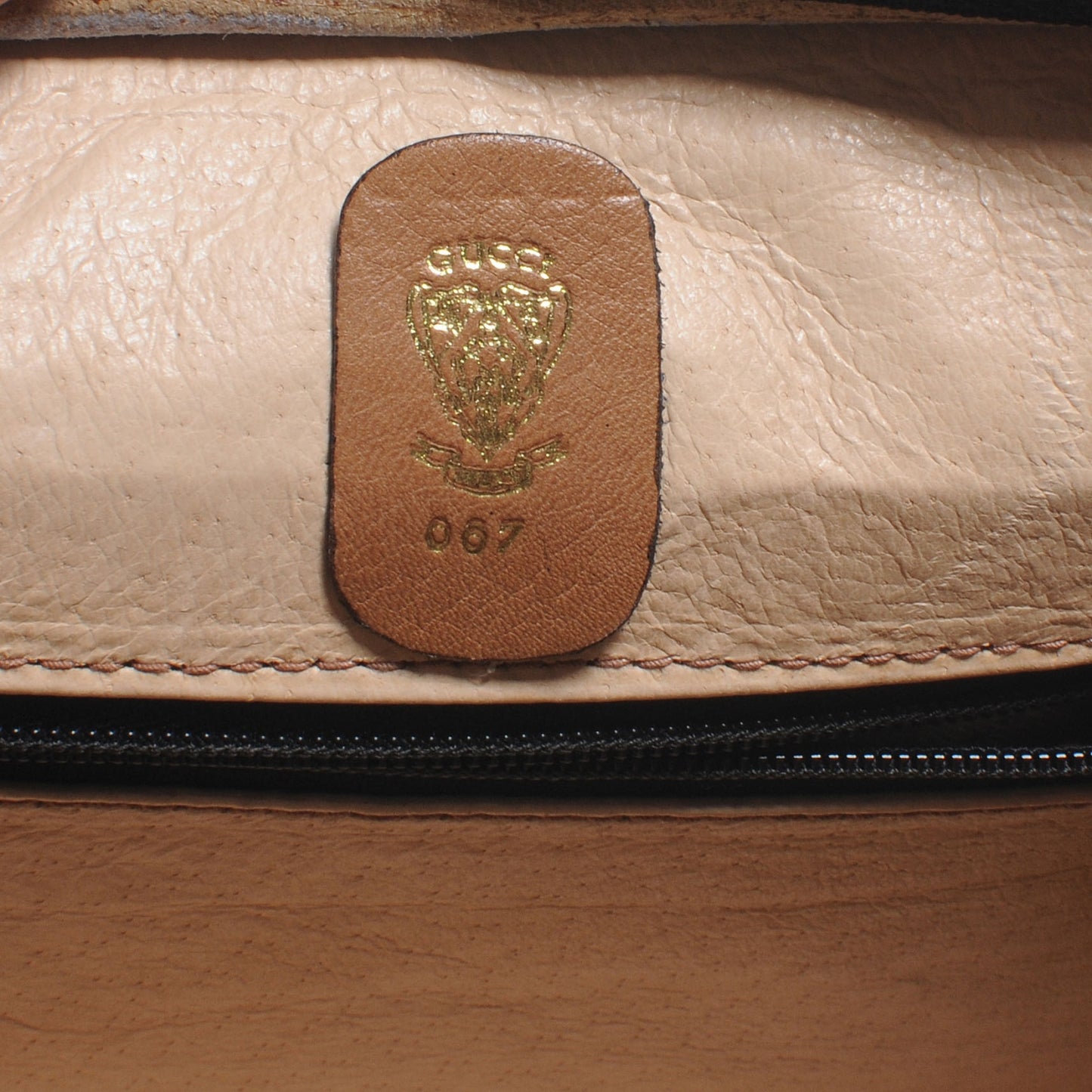 Leather GG Shoulder Bag Brown