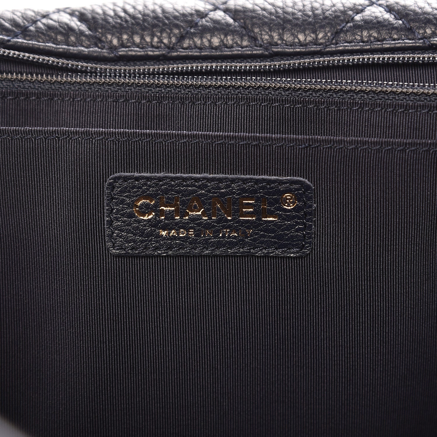 Chanel Calfskin Quilted Small XXL Travel Flap Bag Navy 6 of 10