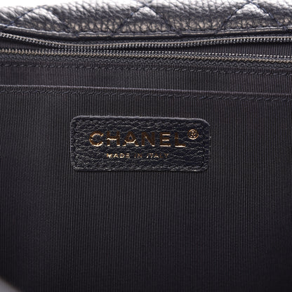 Chanel Calfskin Quilted Small XXL Travel Flap Bag Navy 6 of 10