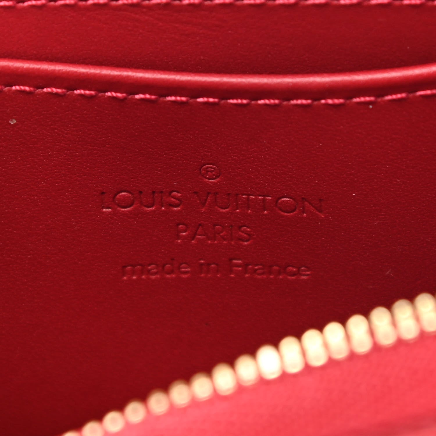 Louis Vuitton Vernis Rayures Zippy Coin Purse Pomme D'Amour 6 of 7