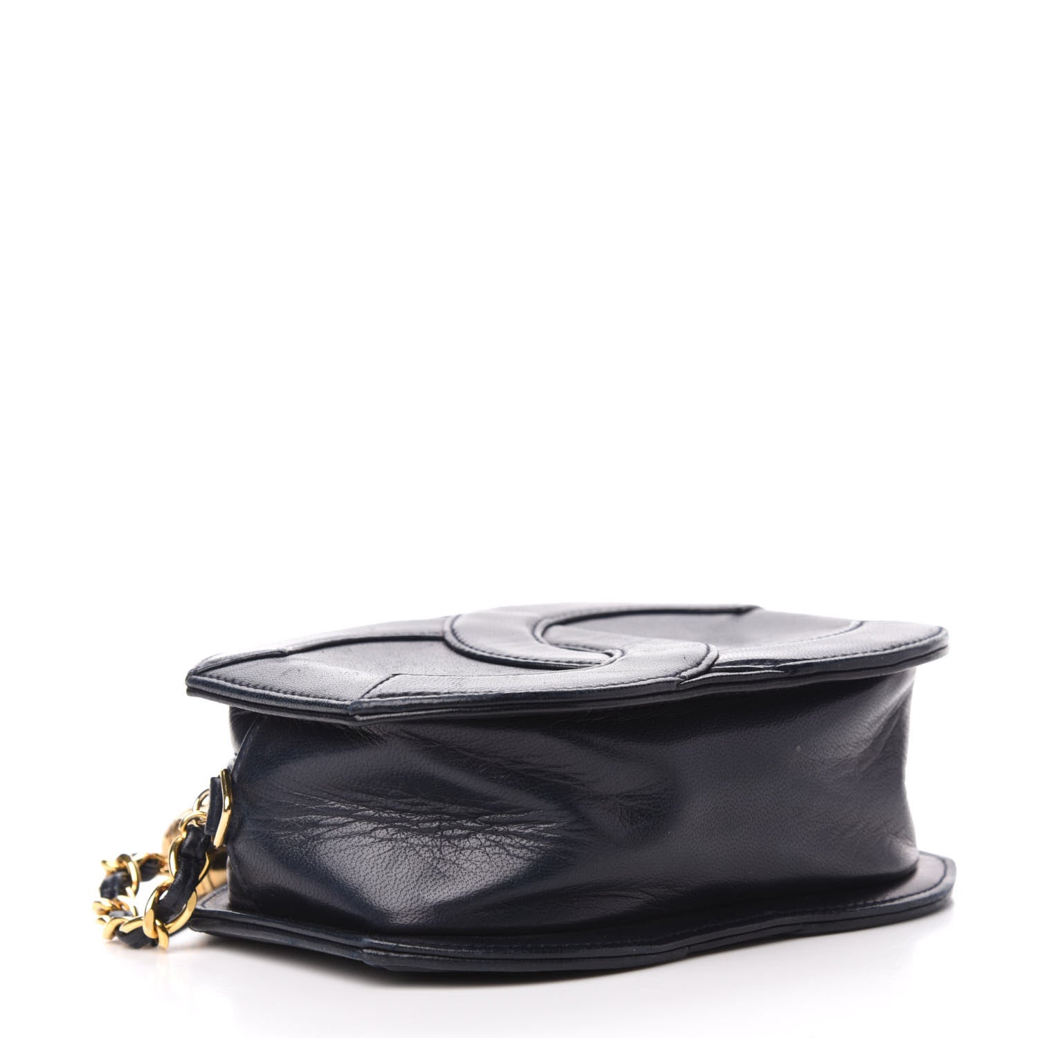 Chanel Lambskin Quilted CC Tassel Crossbody Black 4 of 9