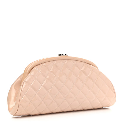 Chanel Patent Quilted Timeless Clutch Pink 2 of 6