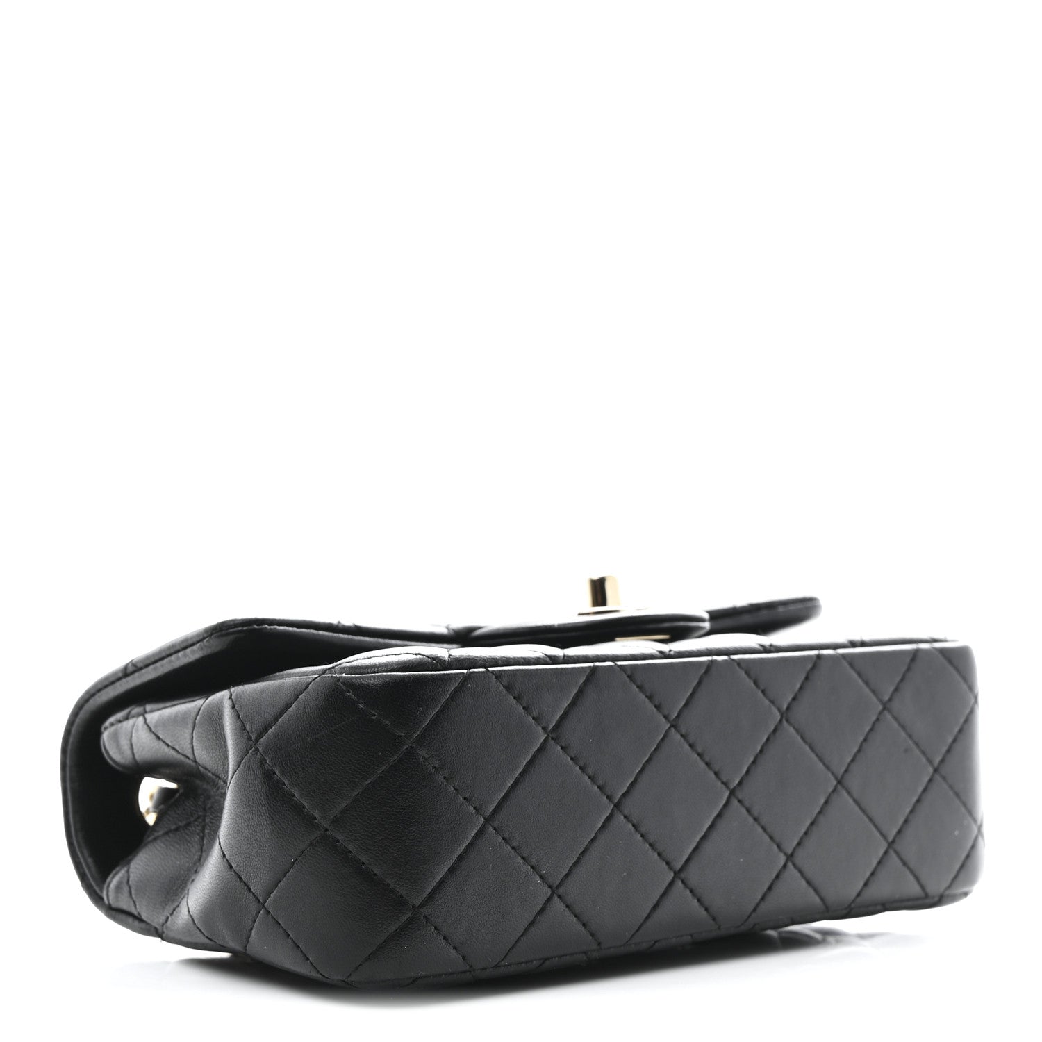Chanel Lambskin Quilted Mini Rectangular Flap Black 4 of 11