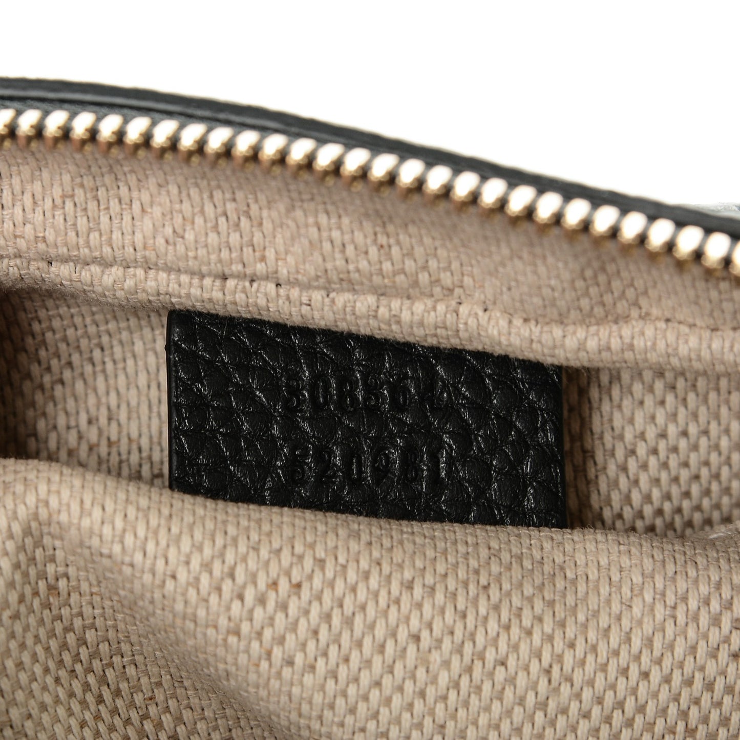 Pebbled Calfskin Small Soho Disco Bag Black