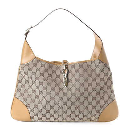 Gucci Monogram Jackie O Hobo Brown 1 of 10