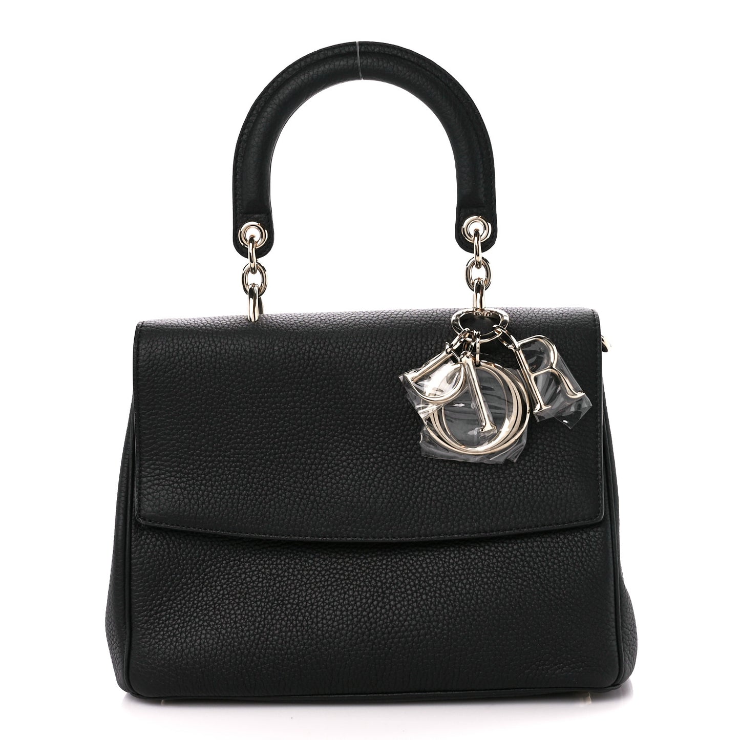 Bullcalf Medium Be Dior Flap Black Fraise