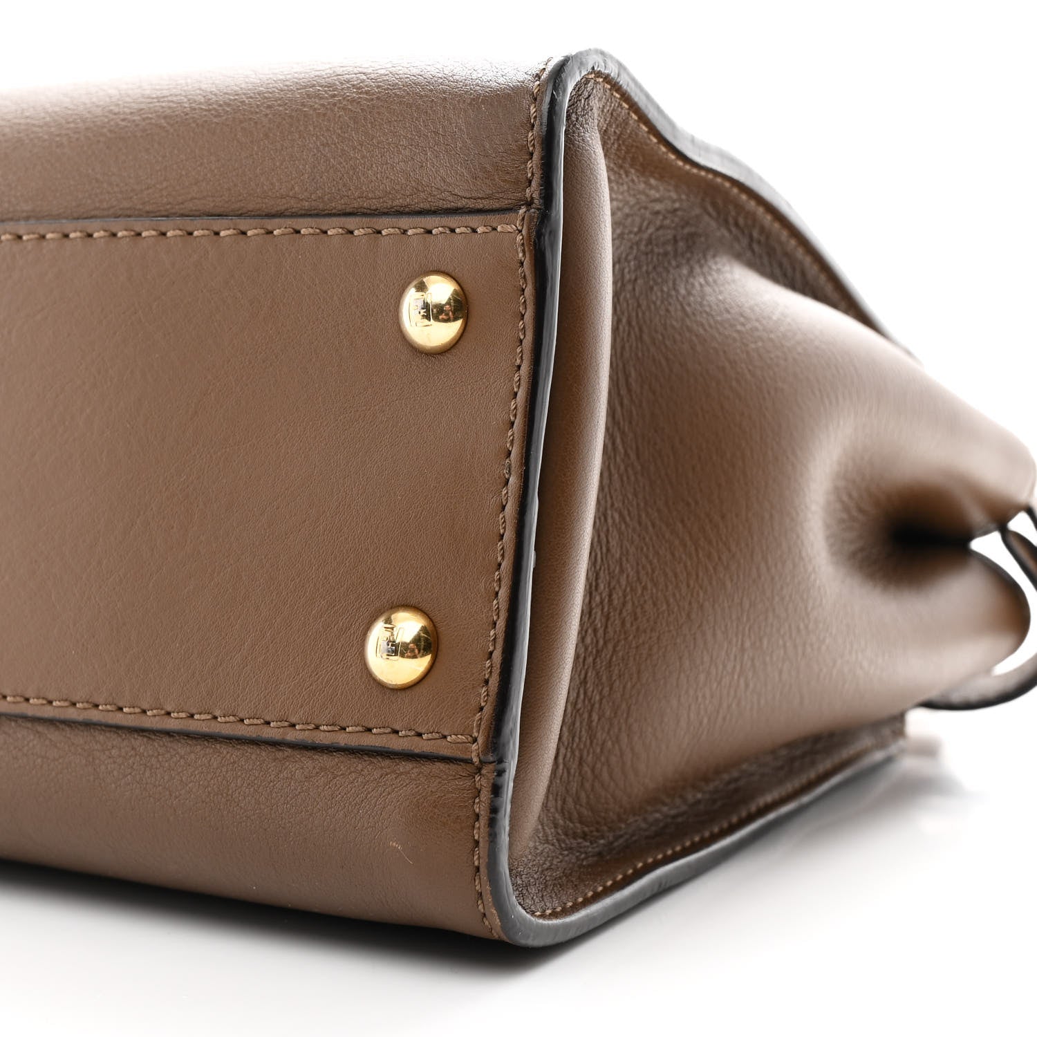 Fendi Vitello Seta Fabric Jacquard Pequin Medium Peekaboo Iconic