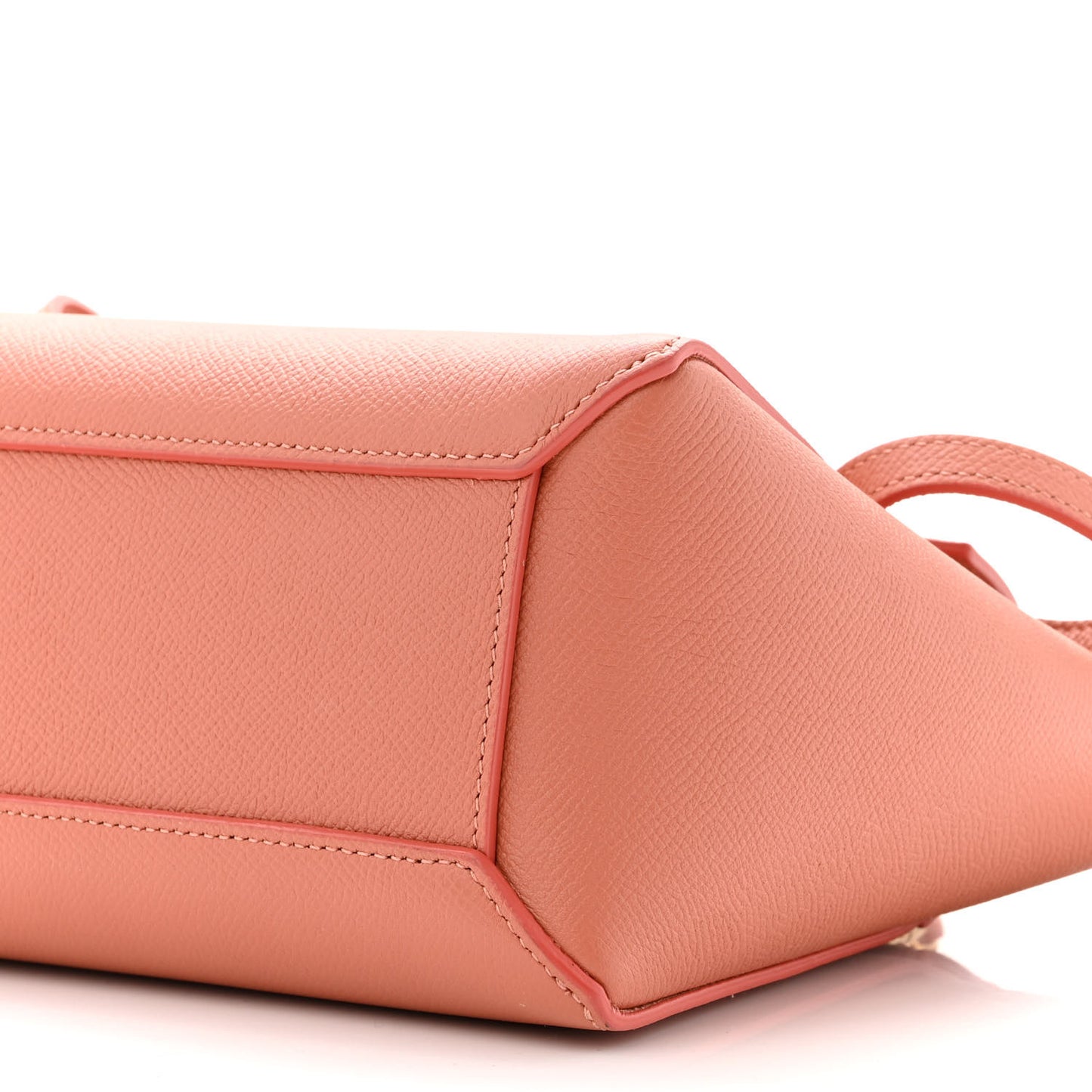 Grained Calfskin Nano Belt Bag Lychee