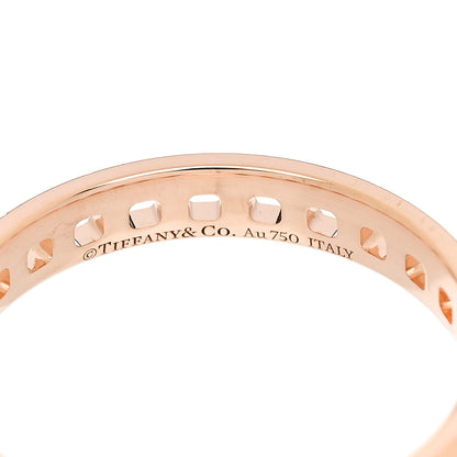 Tiffany 18K Rose Gold Narrow T True Ring 57 8 4 of 5