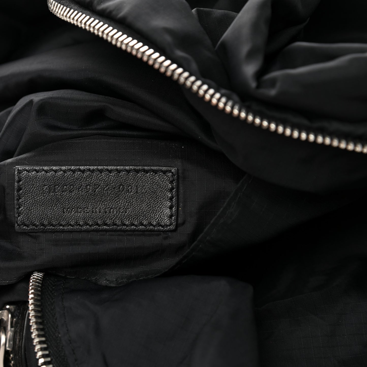 Nylon City Fold Up Backpack Belt Bag Black