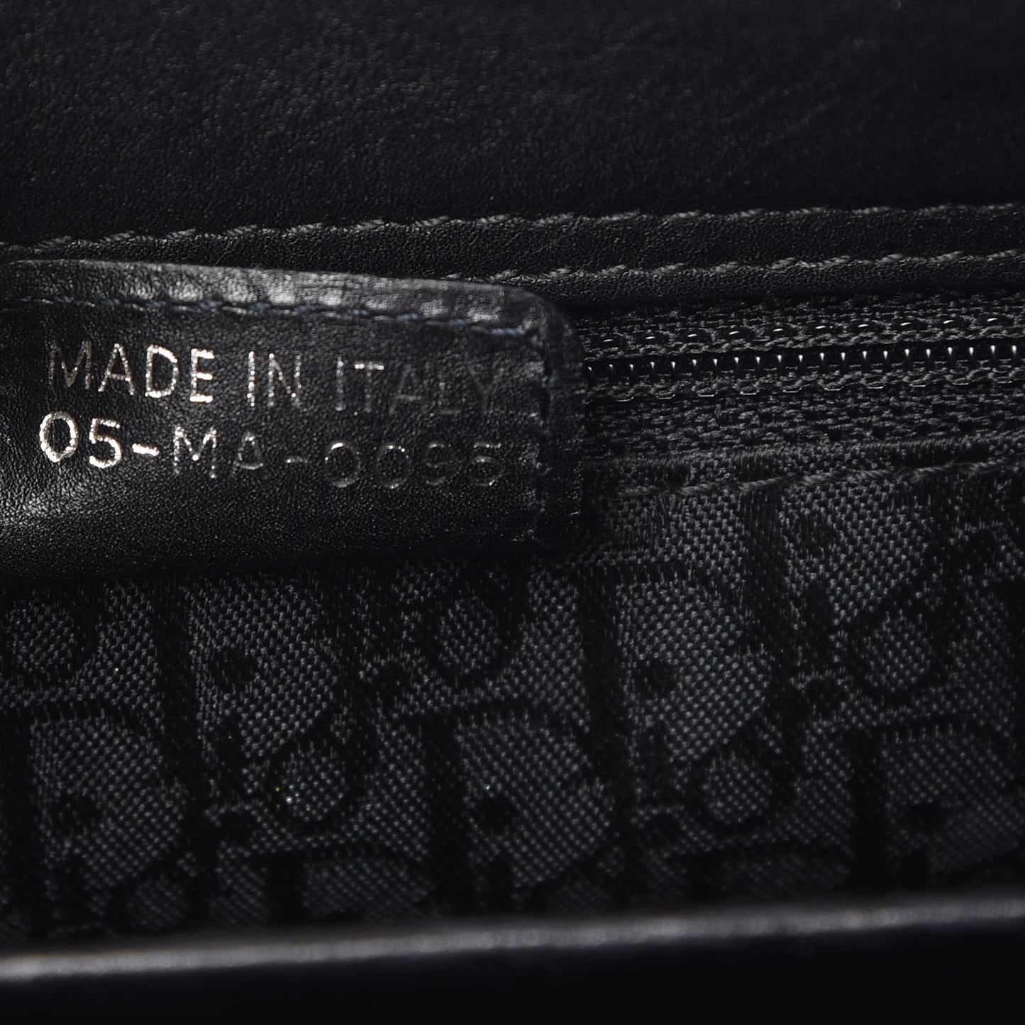 Calfskin Cannage Stitched East West Lady Dior Black