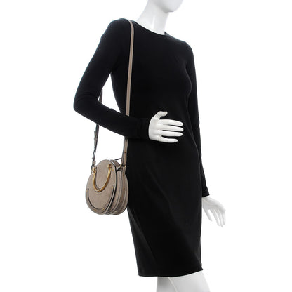 Chloe Calfskin Suede Small Pixie Bag Motty Grey 3 of 8