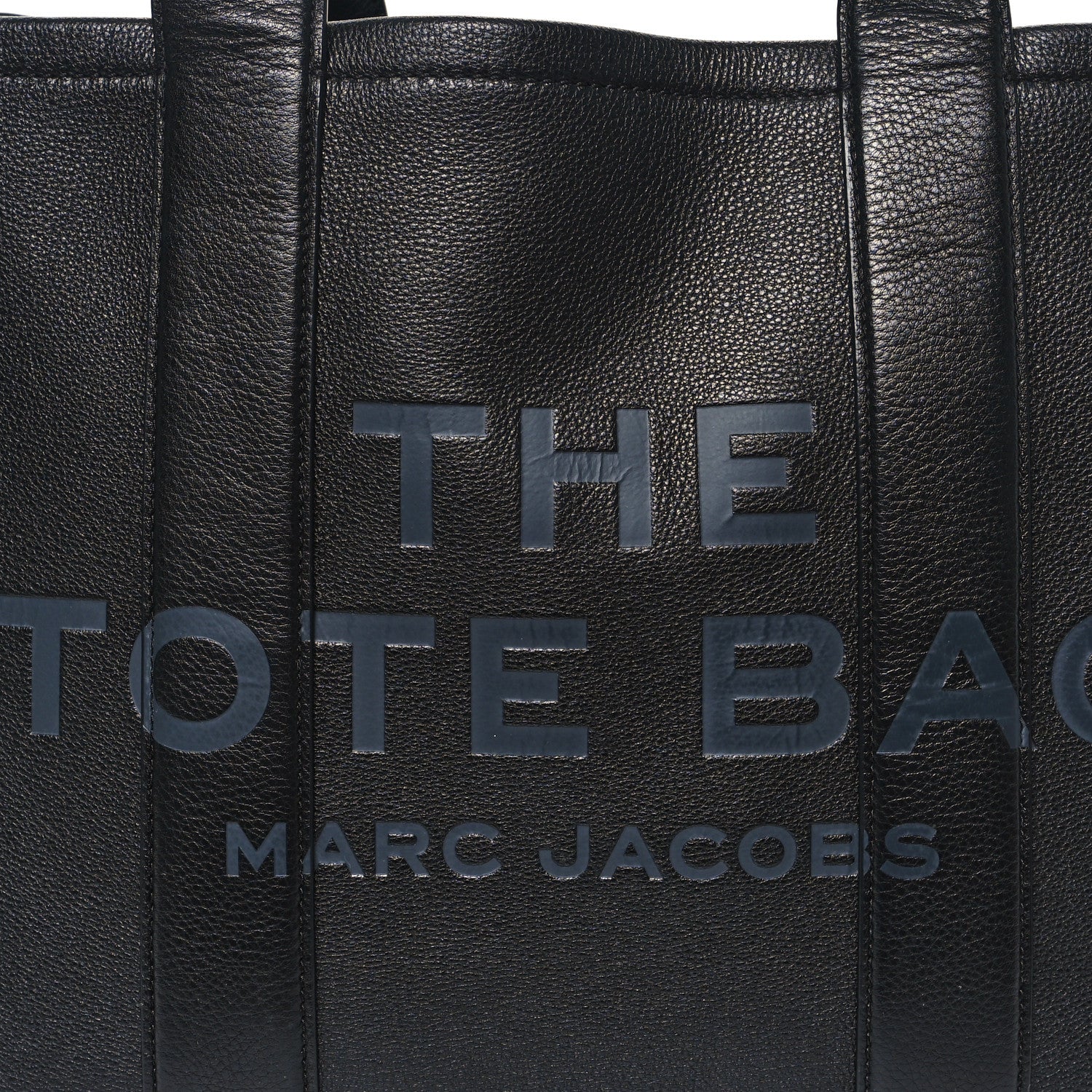 Marc Jacobs Grained Calfskin Large The Tote Bag Black 8 of 11