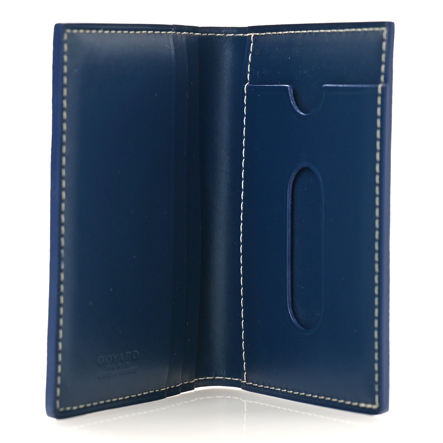 Goyard Goyardine Saint Marc Folding Card Case Navy 5 of 9