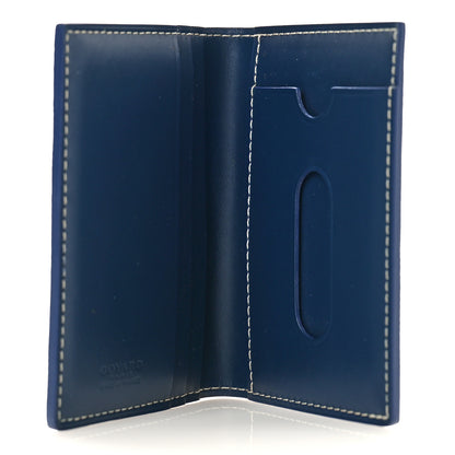 Goyard Goyardine Saint Marc Folding Card Case Navy 5 of 9