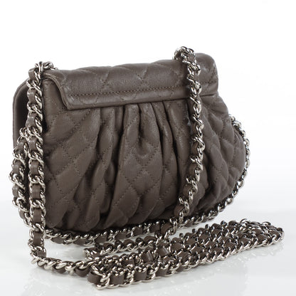 Chanel Washed Lambskin Quilted Mini Chain Around Messenger Grey 3 of 7