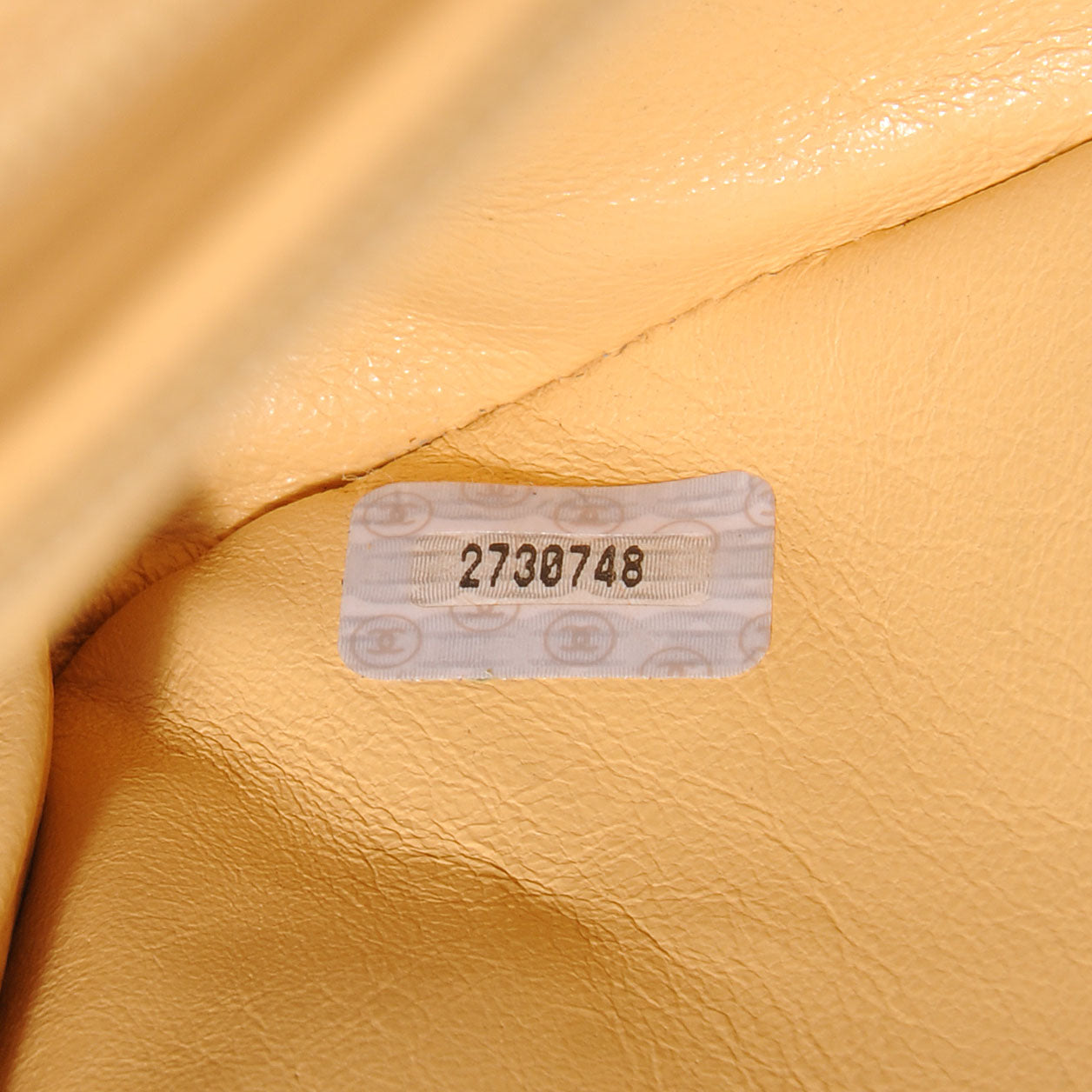 Chanel Embossed Leather XL Jumbo Flap Natural 8 of 9