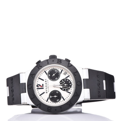 Bulgari Aluminum Rubber 38mm Diagono Chronograph Automatic Watch 3 of 11