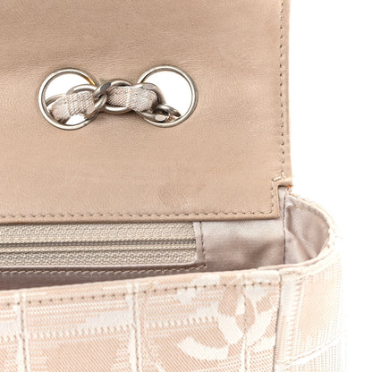 Chanel Nylon Medium Travel Flap Light Beige 13 of 13